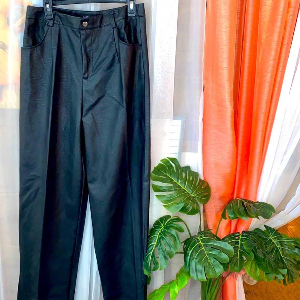 Fabulous Faux Leather Boot Cut Open Cut Pants !!!